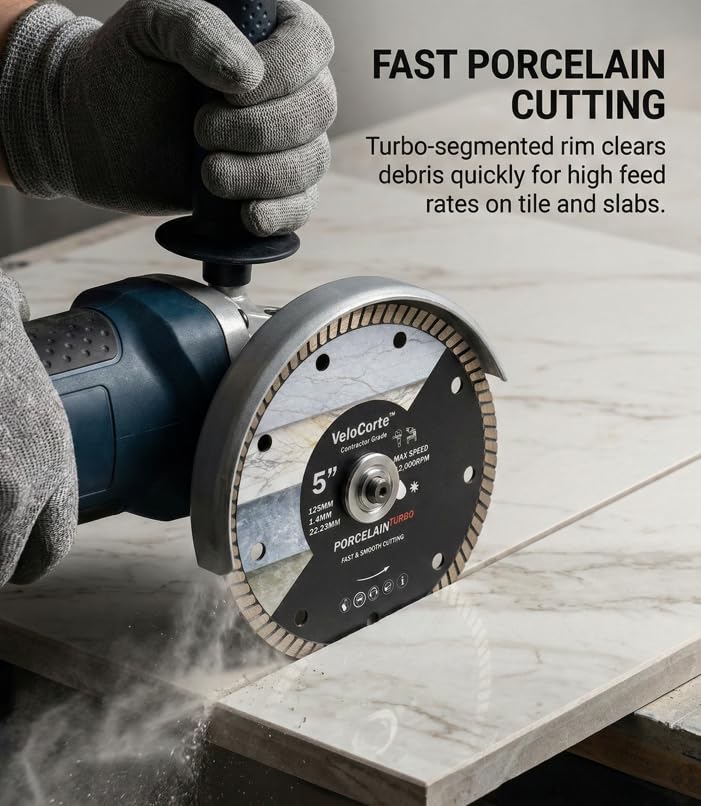 5" Porcelain Turbo Blade