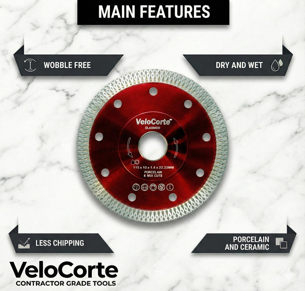 4.5" Classico Red Turbo Mesh Blade