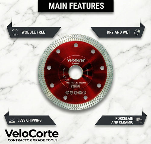 4.5" Classico Red Turbo Mesh Blade