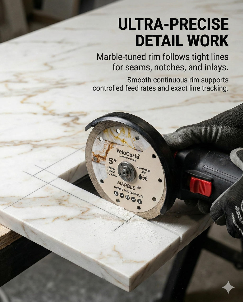 5" Marble Pro Continuous Rim Blade